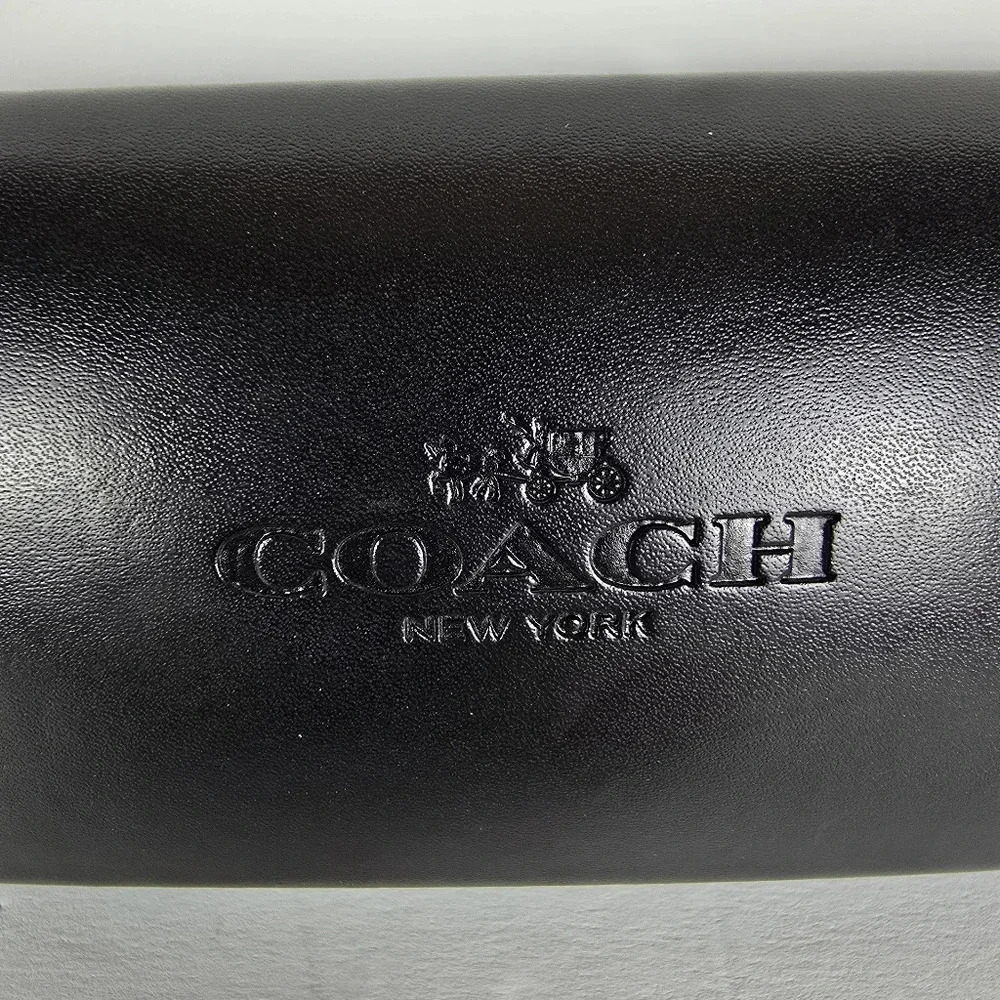 Coach Hard Clamshell Black Eyeglass Case - Picture 3 of 7